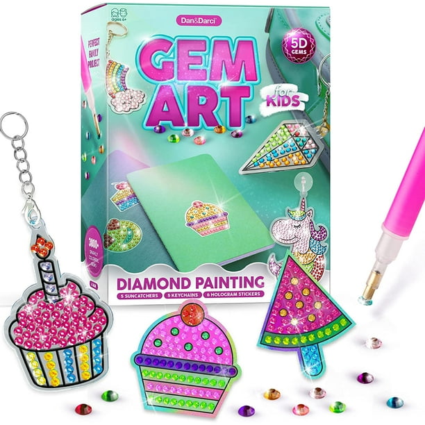 5D Diamond Painting DIY Wind Chimes for Kids Make 4 Gem Windchimes Llama Diamond Art Stickers /& Wood Craft Kit w// Diamond Art for Children Ages 6-7 12 Unicorn Cat Panda 10-11 8-9